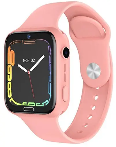 Детские часы с функцией звонков XO H140 4G GPS розовый - фото 1