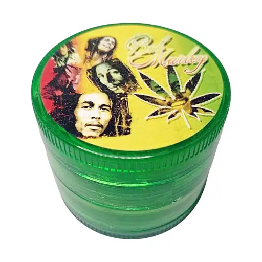 Гриндер для измельчения табака HL-176 Bob Marley Green (10852)