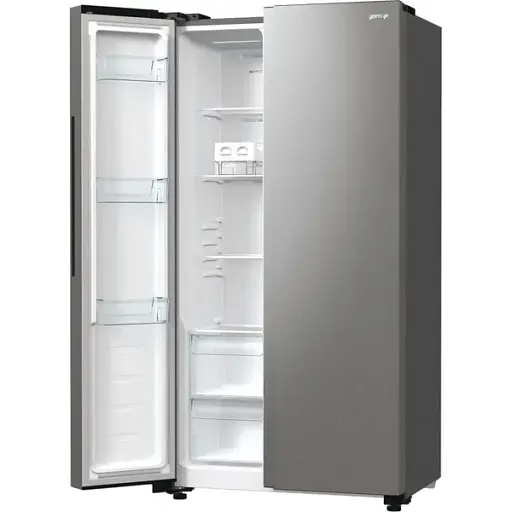 Холодильник Gorenje SBS 179х67х92 см 2 двери 356( 191) л А++ NF+ инв. внешний дисплей матовый серый - фото 2