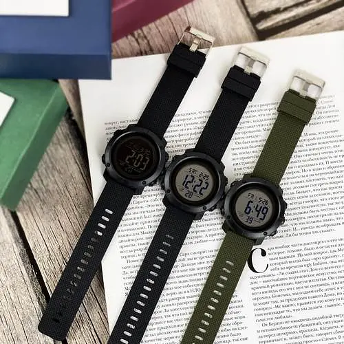 Наручний годинник чоловічий 1426AGWT Army Green-White Skmei acs0030749 - фото 6