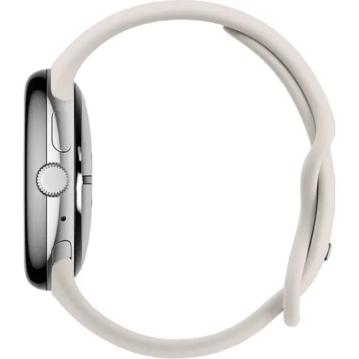 Розумний годинник Google Pixel Watch 3 45 mm Polished Silver / Porcelain Band - фото 4