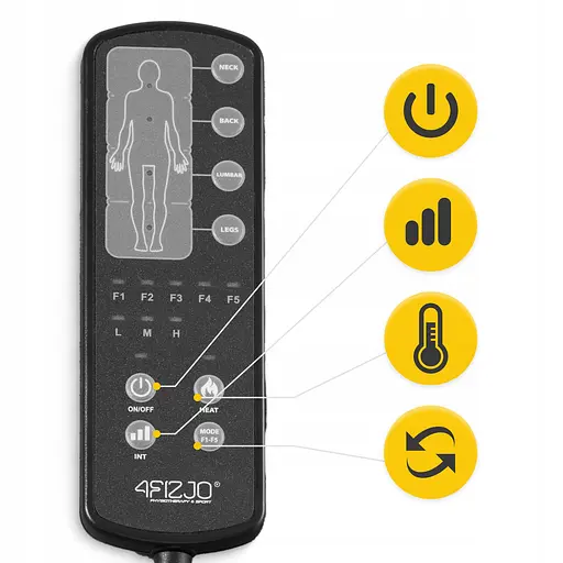 Массажная накидка 4FIZJO Lite с подогревом Grey (P-5905973404099) - фото 6