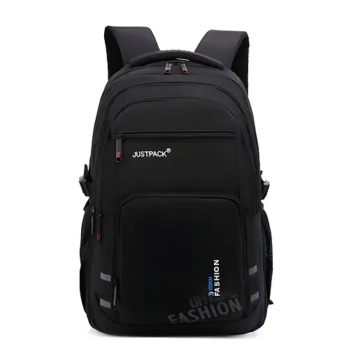 Универсальный городской рюкзак Justpack с ортопедической спинкой черный 31 х 48 х 19 см (5773)