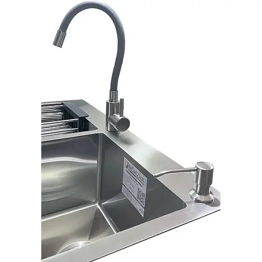 Комплект мийка + змішувач Romzha Arta U-730SD (C) - фото 4