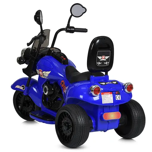 Электромобиль детский Bambi Мотоцикл M 5739EL-4 Racer с экокожаным сиденьем и EVA колесами - фото 3