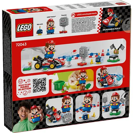 Конструктор LEGO Super Mario Mario Kart Interactive LEGO Mario та Standard Kart 278 деталей (72043) - фото 11