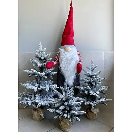 Ялинка Hvoya Classic лита в мішковині 50 см засніжена - фото 9