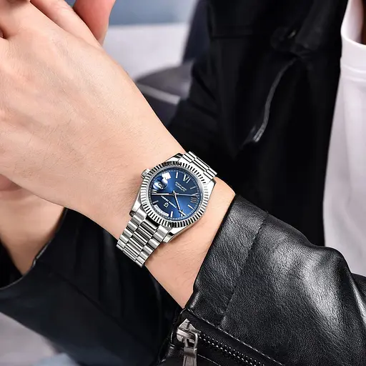 Наручний годинник чоловічий PD-1752 Silver-Blue Pagani Design acs0031164 - фото 3