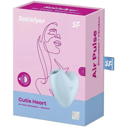Вакуумный стимулятор Satisfyer Cutie Heart Голубой ваш маленький секрет интимного удовольствия - фото 8