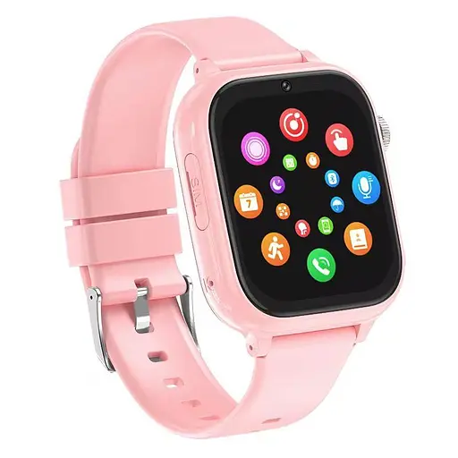 Дитячий розумний смарт-годинник Smart Watch T53 з GPS відеодзвінком прослуховуванням +2 додаткові корпуси Рожевий - фото 5