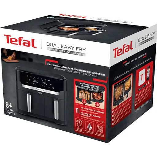 Мультипечь Tefal Dual Easy Fry XXL EY942HE0 [131138] - фото 3