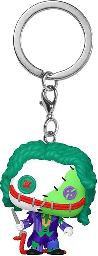 Коллекционная фигурка Брелок Funko Pop Бэтмен Вязаный Джокер Batman Patchwork The Joker 4 см FP B J K 511 - фото 2