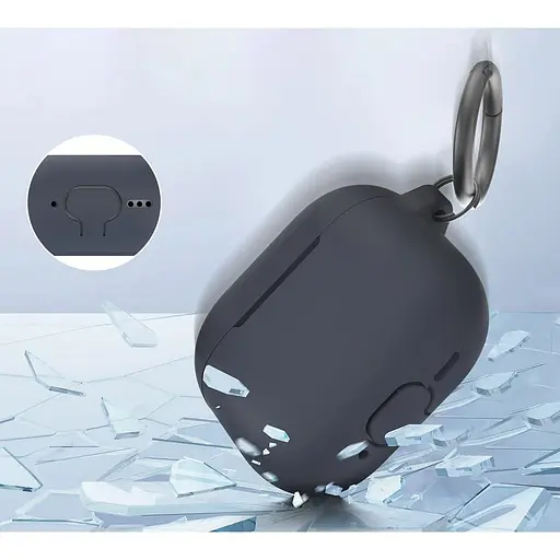 Чехол AhaStyle Colorful Silicone Case для AirPods 4 Midnight Blue [133813] - фото 4