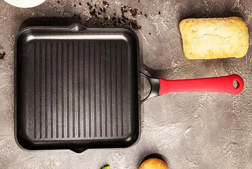 Квадратная сковорода гриль Biol Modern 28x28 см - фото 5
