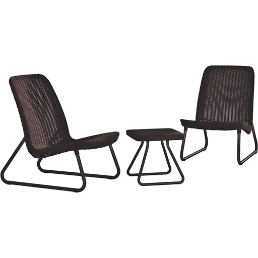 Комплект садових меблів Keter Rio patio set віскі коричневий - фото 1
