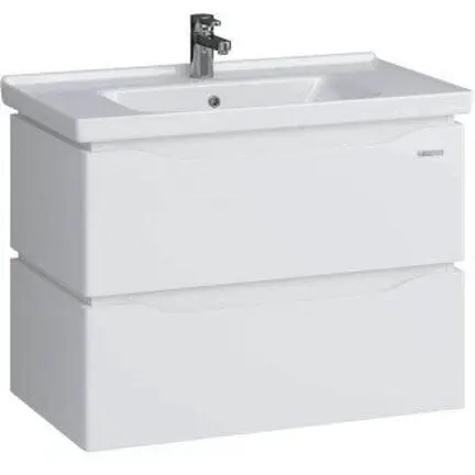Тумба підвісна Sanwerk Алесса Air 80 Білий з умивальником Idea (MV0000872) Білий - фото 1