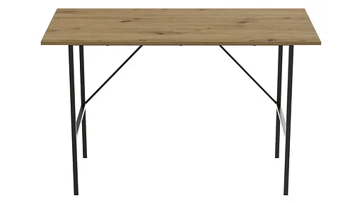 Стол письменный Line Тайм Ferrum-decor 750x1200x600 Черный металл ДСП Дуб Артизан 16 мм (FRD-104890) - фото 6