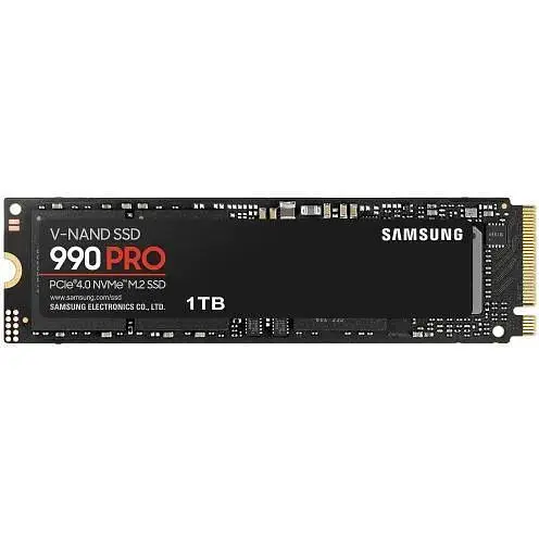 Твердотельный накопитель SSD 1Tb Samsung 990 Pro PCI-E 4.0 x4 M.2 2280 MLC 3-bit V-NAND 7450/6900 МБ/с (MZ-V9P1T0BW) - фото 1