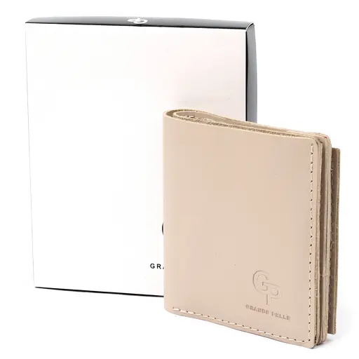 Женское кожаное портмоне Grande Pelle 10х10х1.5 см acs0018769 - фото 6