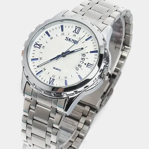 Наручний годинник чоловічий Skmei 9069 Silver - Blue, 9069SIBU (12342) - фото 2
