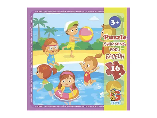 Пазли G-Toys Дитячий майданчик, 16 елементів