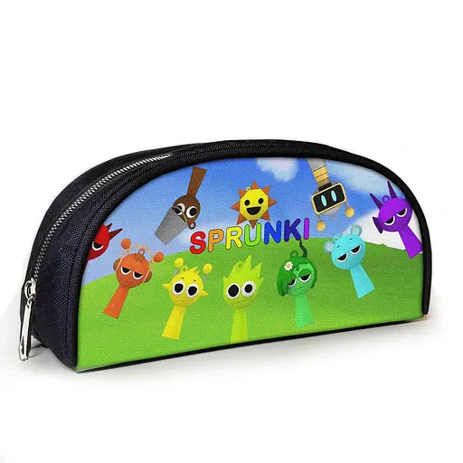 Пенал шкільний з принтом Sprunki 23х10х8 см з принтом для хлопчика (3857)