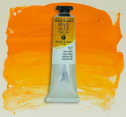 Масляная краска Rive gauche 40 мл, Индийский желтый (Indian Yellow) - фото 2