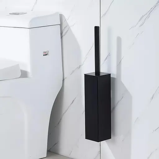 Ершь настенный скрытого монтажа Gappo G903-6, Черный матовый - фото 2