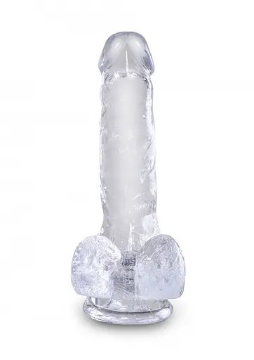 Фаллоимитатор King Cock Clear 6 Inch 17.7 см прозрачный - фото 3