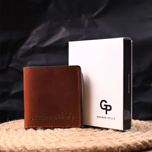 Мужской кожаный кошелек Grande Pelle 9.5х10х1.5 см acs0024001 - фото 8