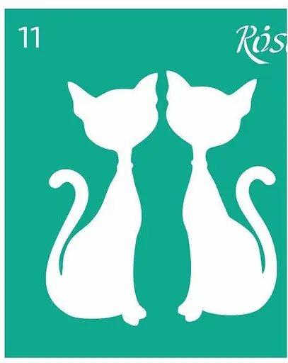 Трафарет багаторазовий самоклеючий №11 9×10см Love Rosa Talent