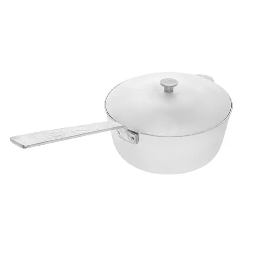 Алюминиевый сотейник с литыми ручками, рифленым дном и крышкой 2.5 л, Полімет 81425 - фото 2