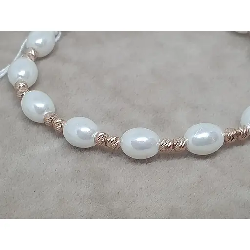 Браслет Favoritum из текстиля со вставками золота и жемчуга. 9237_1/Б - фото 2