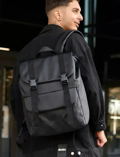 Чоловічий рюкзак Sambag Loft Zard чорний 46 х 28 х 13 см (22651001m) - фото 2