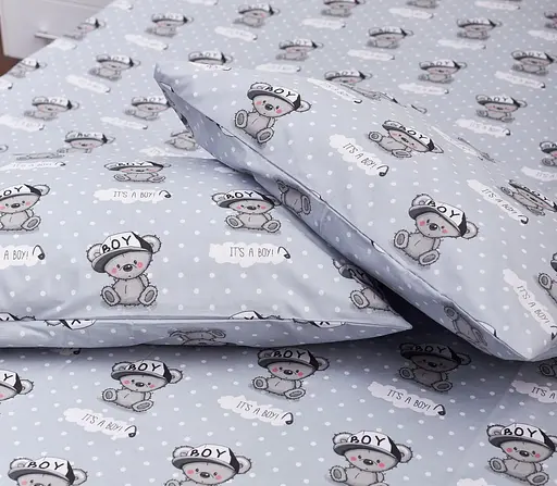 Набір наволочок Moon&Star Бязь Gold Люкс Teddy Boy 50х50 см 2 шт - фото 4