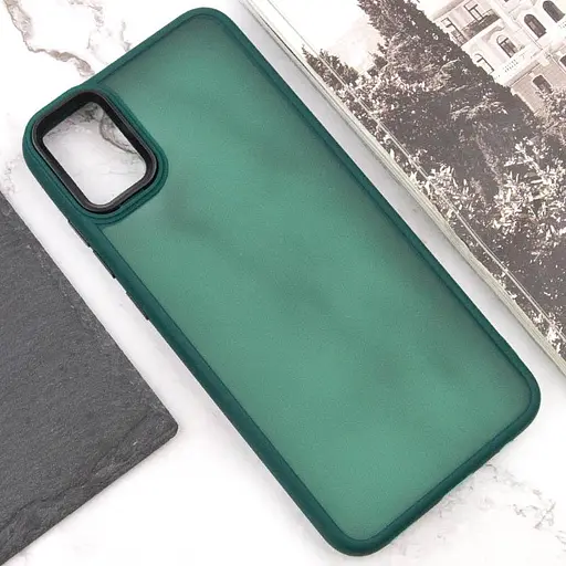 Чехол Epik TPU+PC Lyon Frosted для Samsung Galaxy A06 Green - фото 4