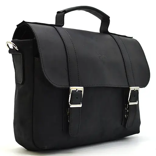 Чоловіча шкіряна сумка TARWA 32х25х7 см sum0025451 - фото 2
