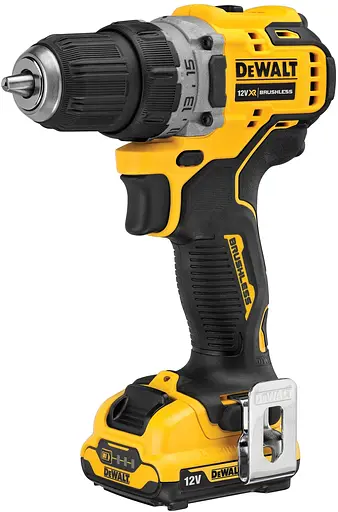 Дрель-шуруповерт бесщеточный DeWalt XR Li-Ion 12В акб 2х2 А/ч 57.5 Нм 425-1500 об/мин патрон 10 мм ЗП кейс 1.1 кг - фото 6