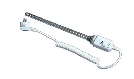 ТЕН для рушникосушки Gwarant 300 Вт з терморегулятором Білий 30412 - фото 1