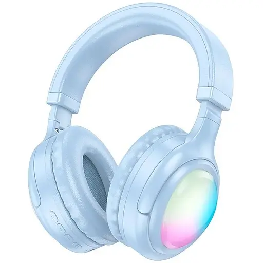 Навушники Hoco Focus BT headphones W48 | BT5.3, AUX / BT / TF, 46h | blue