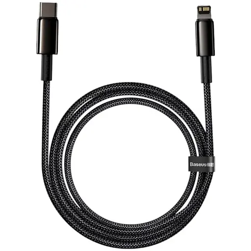 Кабель Baseus Tungsten Gold USB-C to Lightning 2m Black (CATLWJ-A01) [82115] - фото 2