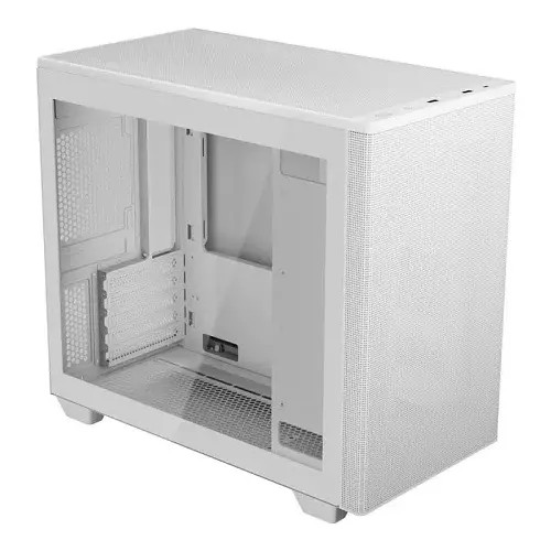 Корпус Aerocool Stormfront Mini-G-WT-v1 White, Mini Tower, без БЖ, для Micro ATX, Mini ITX, кількість відсіків: 2.5"(5шт)/3.5"(2шт), USB-С/2xUSB 3.0, макс. довжина відеокарти 370 мм, бічна панель із загартованого скла, сталь SPCC 0.7 мм (ACCM-ES10003.21) - фото 3