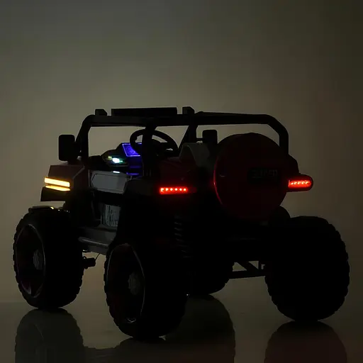 Електромобіль дитячий Bambi Джип Racer M 5824EBLR-8 одномісний 24V 4 мотори з пультом EVA-колеса шкіряне сидіння рожевий - фото 2