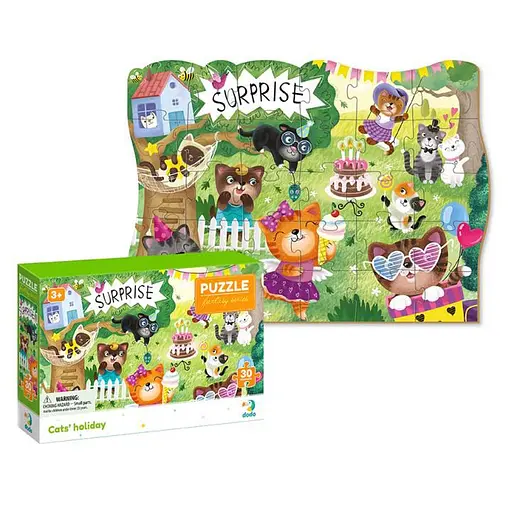 Детские пазлы 300417 Праздник котиков 30 элементов