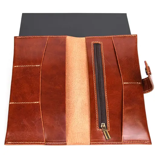 Кошелек ручной работы из элитного сорта кожи Tarwa acs0032244 - фото 5