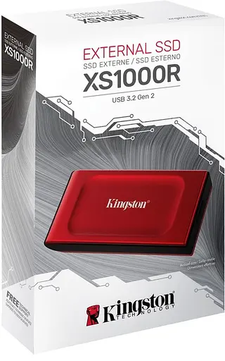 Накопичувач зовнішній SSD portable Kingston RED 1Tb usb 3.2 SXS1000R/1000G - фото 5