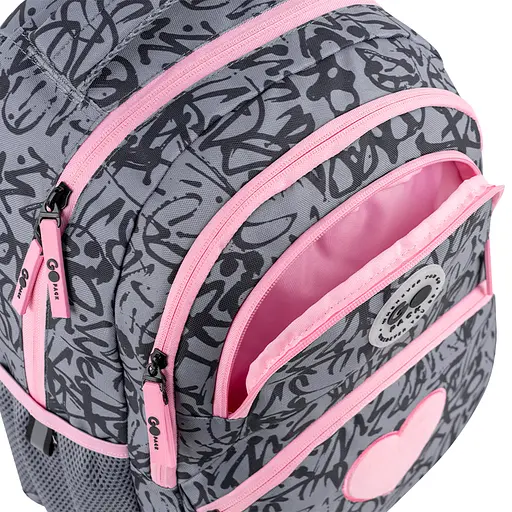 Рюкзак GoPack Education 175M-4 Fluffy Heart Серо-розовый (GO26-175M-4) - фото 10