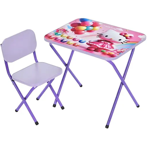 Детский столик складной со стульчиком Bambi M 5969-9 фиолетовый