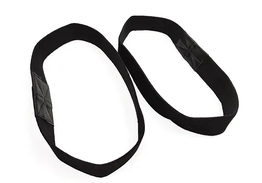 Лямки атлетические EasyFit для турника и перекладины черные (EF-0036) - фото 4