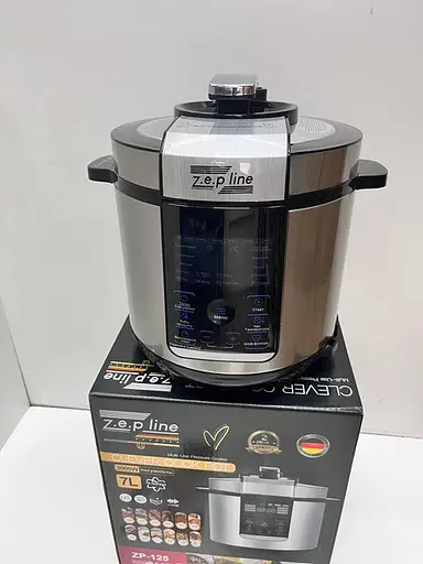 Мультиварка скороварка Zepline ZP-125 Чаша 7л  29 програм 3000Вт Сріблястий/Чорний - фото 4